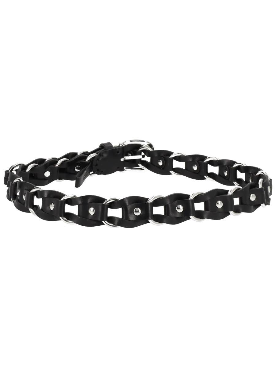 Isabel Marant Bali Linked Loops Narrow Belt Zwart