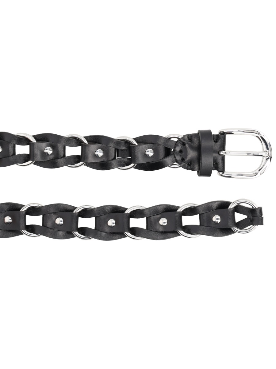 Isabel Marant Bali Linked Loops Narrow Belt Zwart