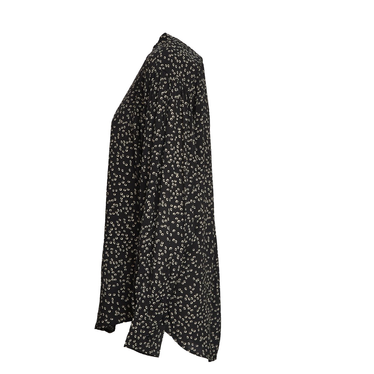 Isabel Marant Catchell Origami Printed Blouse Zwart