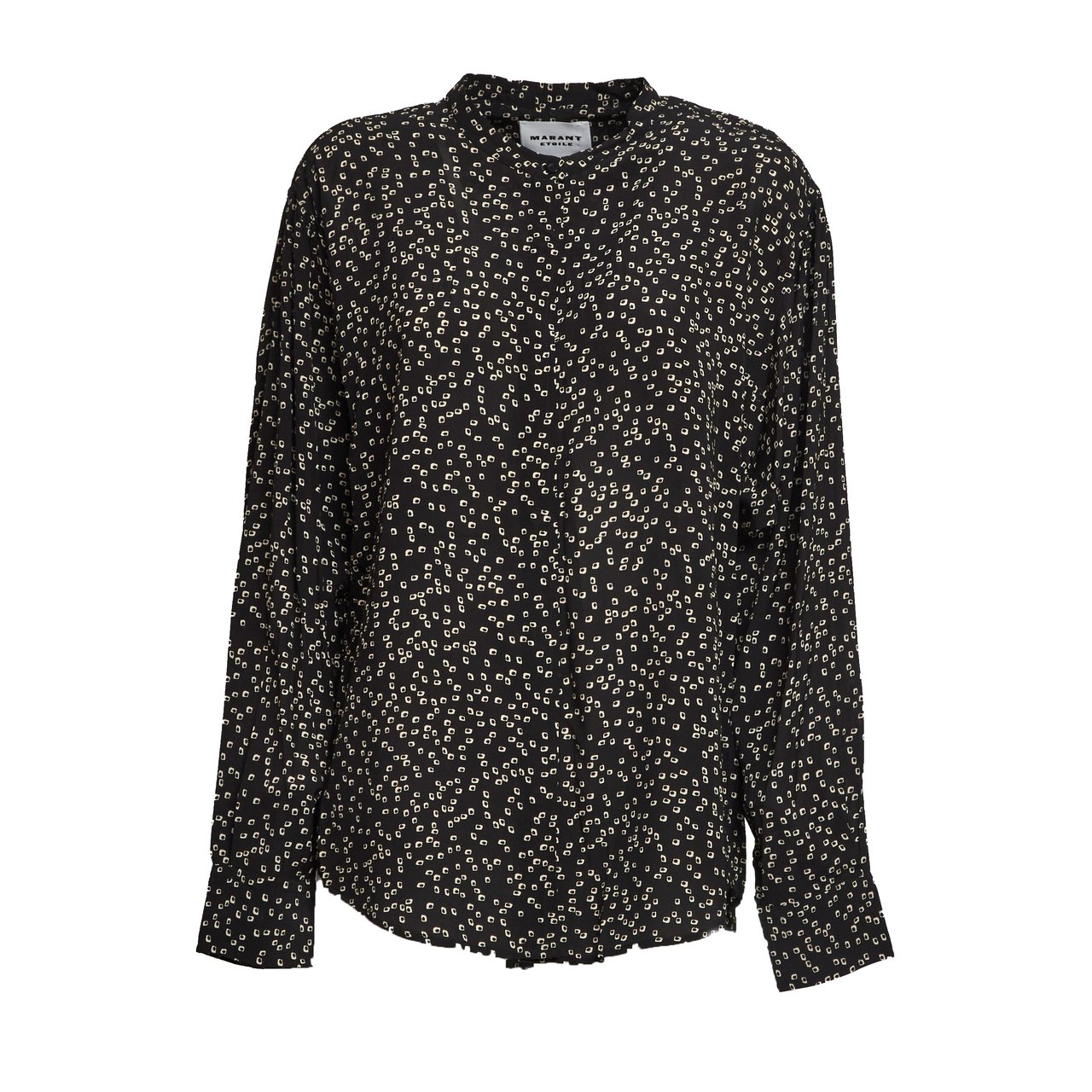 Isabel Marant Catchell Origami Printed Blouse Zwart