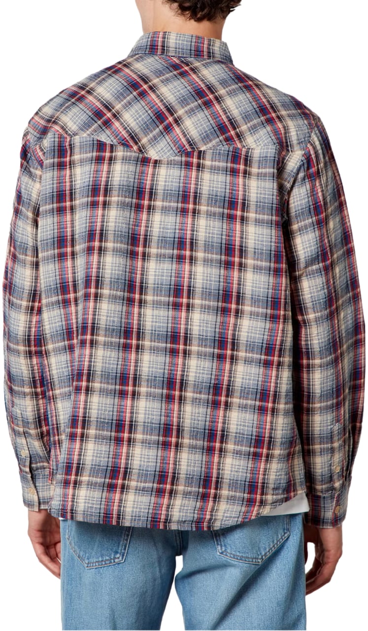 Isabel Marant Lydian Cotton Linen Check Shirt Divers