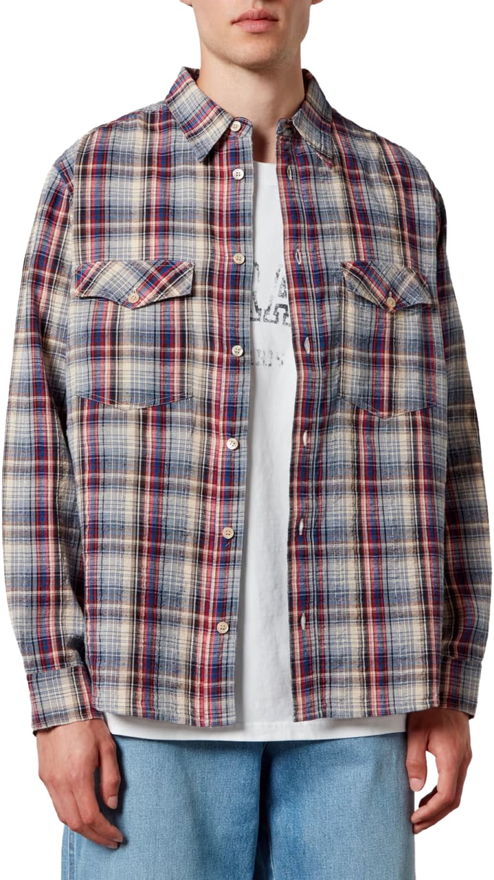 Isabel Marant Lydian Cotton Linen Check Shirt Divers