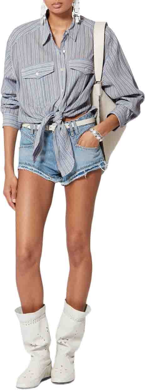 Isabel Marant Shirts Clear Blue Lichtblauw