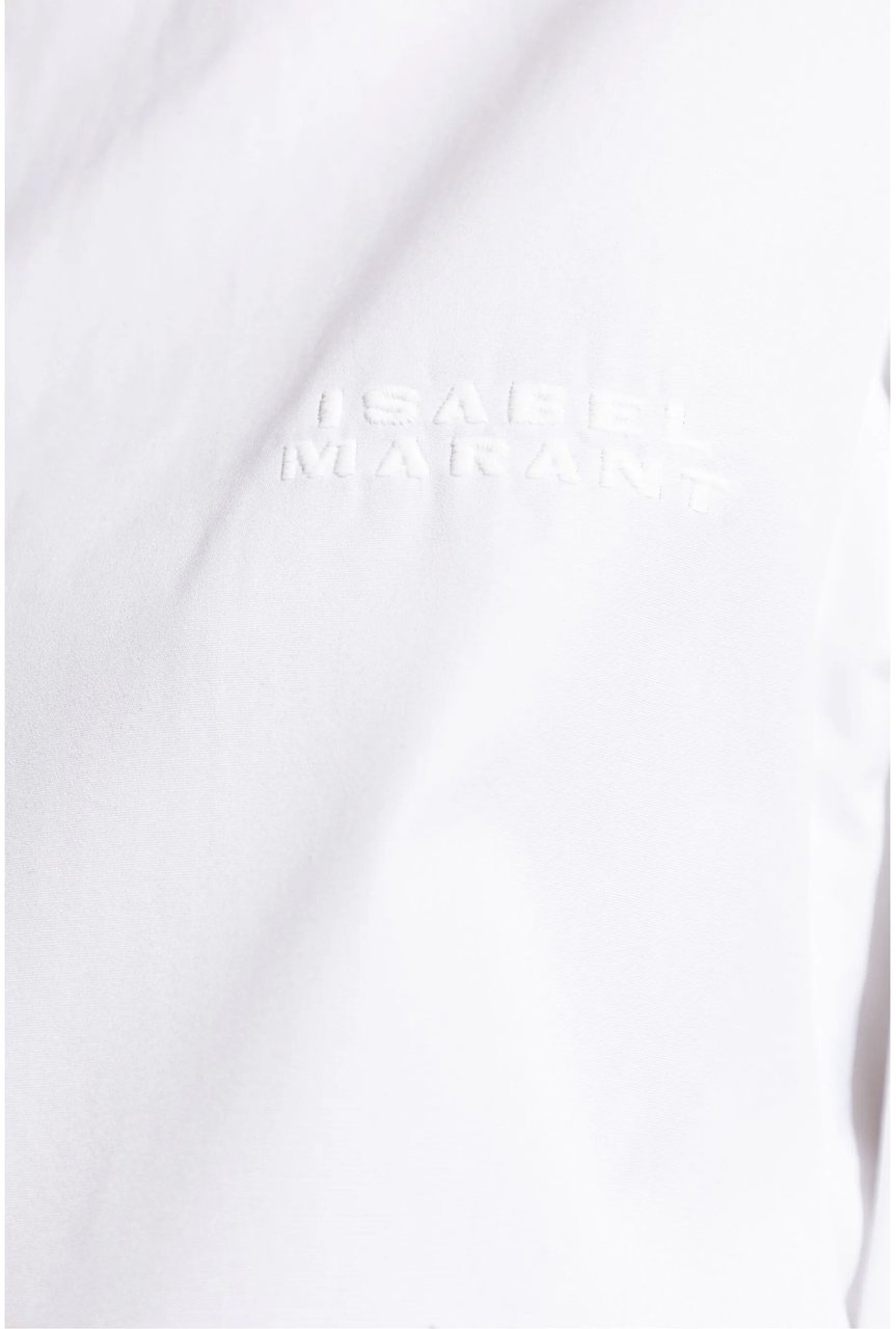 Isabel Marant White Fabriza Pointed Collar Shirt Wit