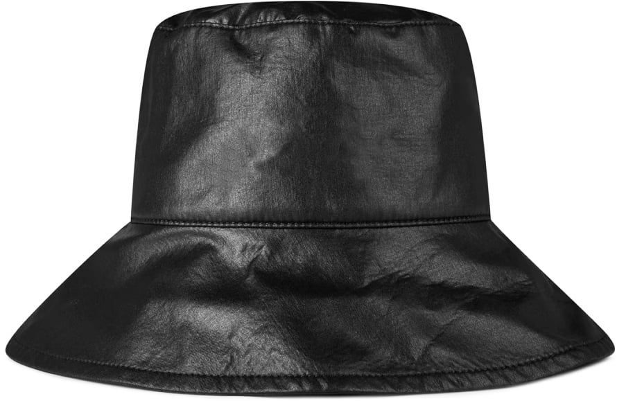 Isabel Marant Loiena Logo Bucket Hat Zwart