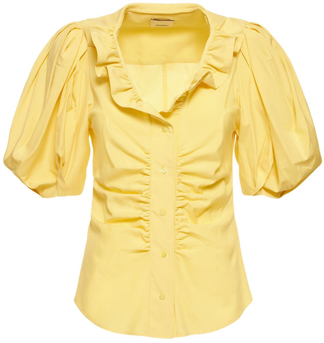 Isabel Marant Elegant yellow blouse with balloon sleeves Geel
