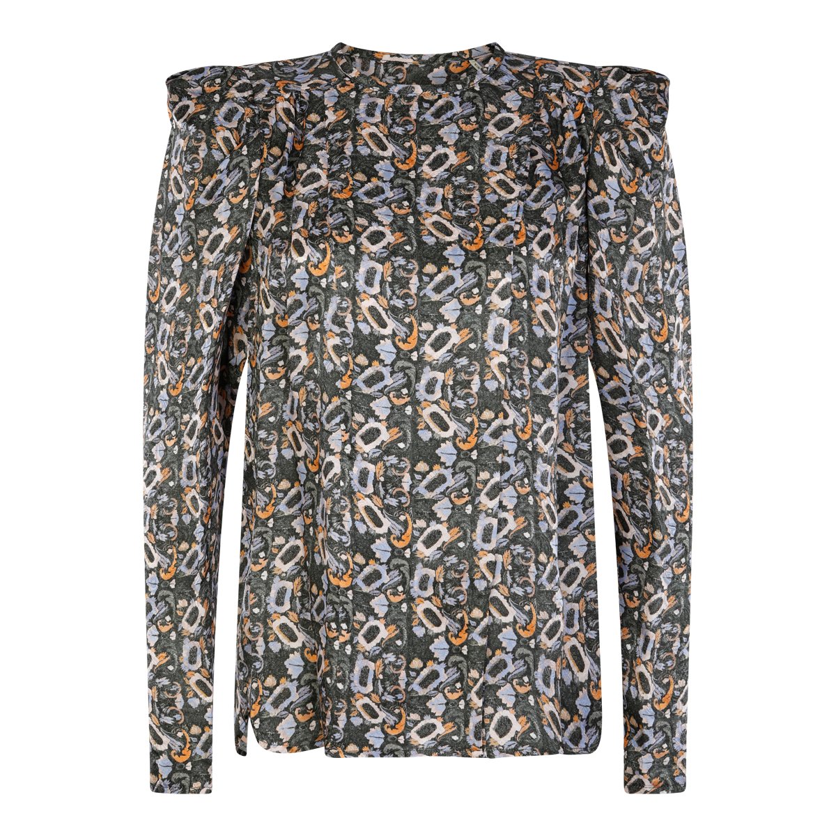 Isabel Marant Multicolour Silk Blend Top Grijs