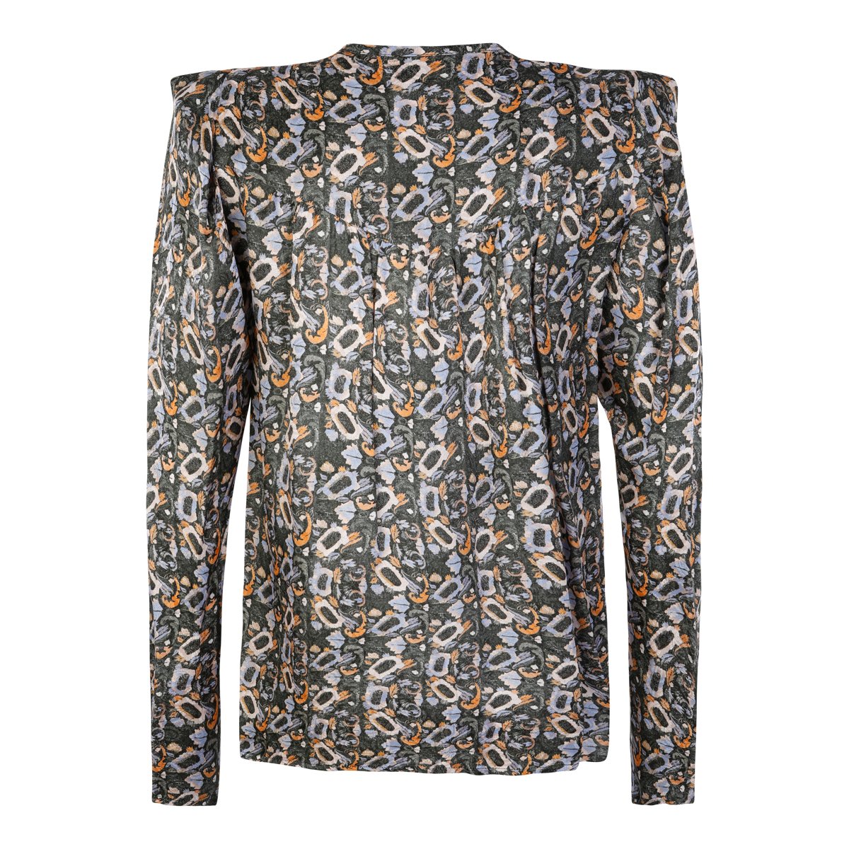 Isabel Marant Multicolour Silk Blend Top Grijs