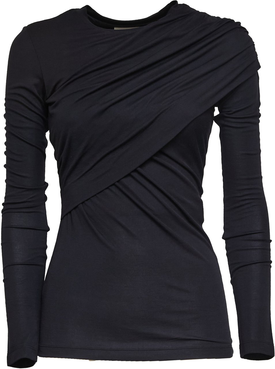 Isabel Marant Top Dressi In Soft Drapy Jersey Zwart