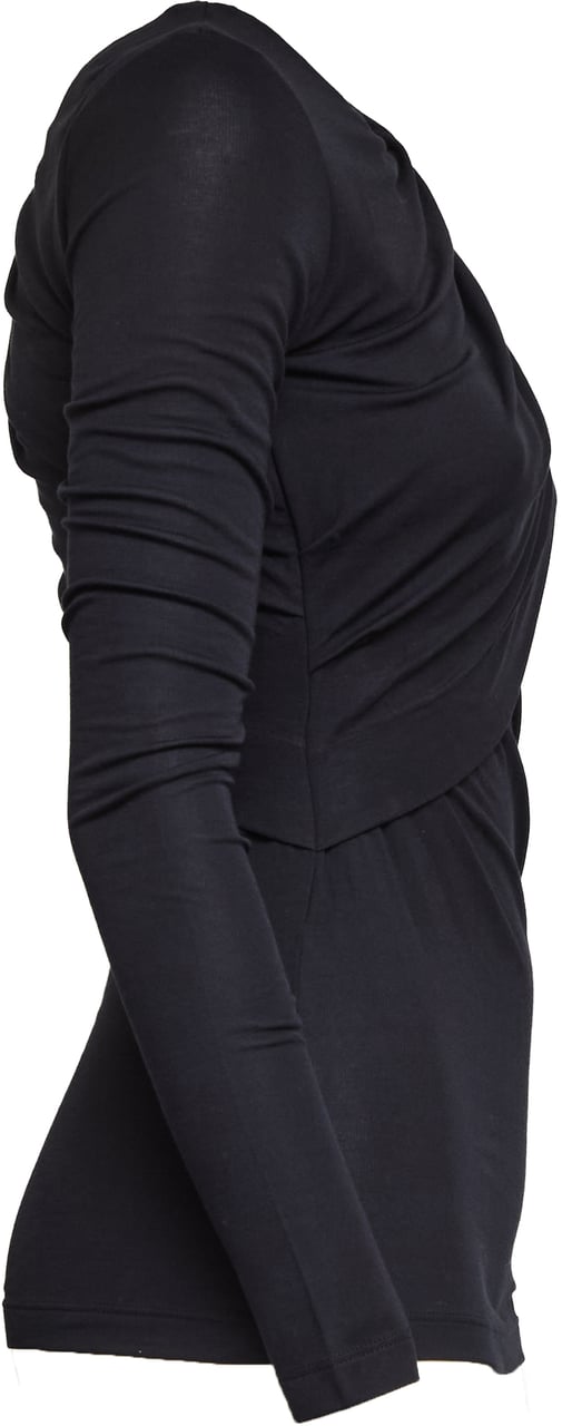 Isabel Marant Top Dressi In Soft Drapy Jersey Zwart