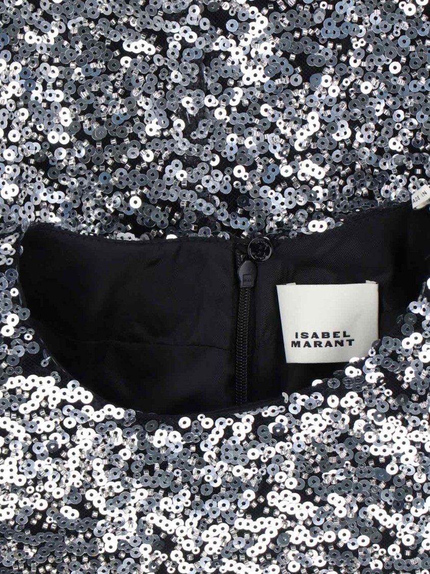 Isabel Marant Sleek Silver Top With Minimalist Design And Modern Silhouette Zilver