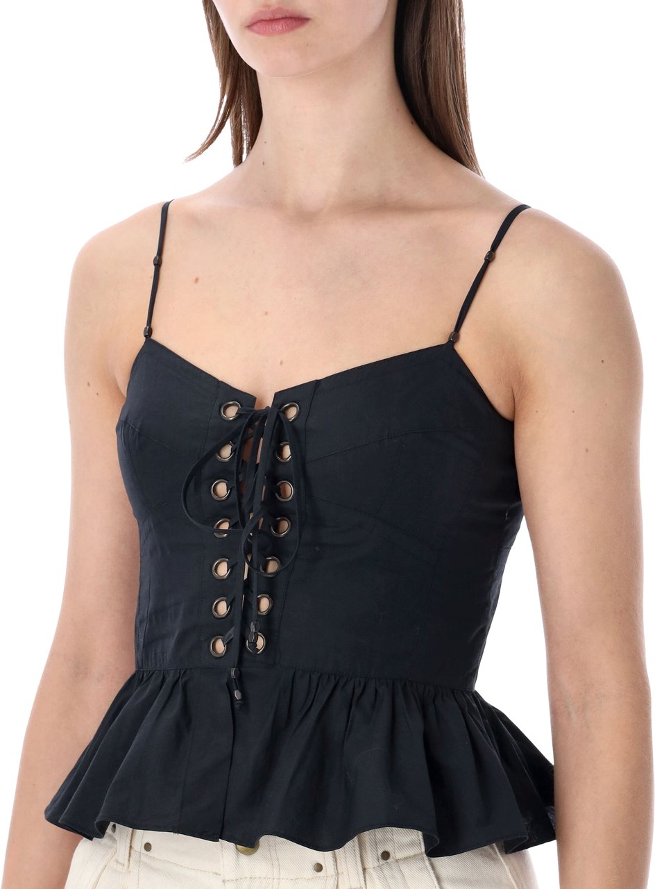 Isabel Marant Marant Étoile Dolma peplum top Zwart