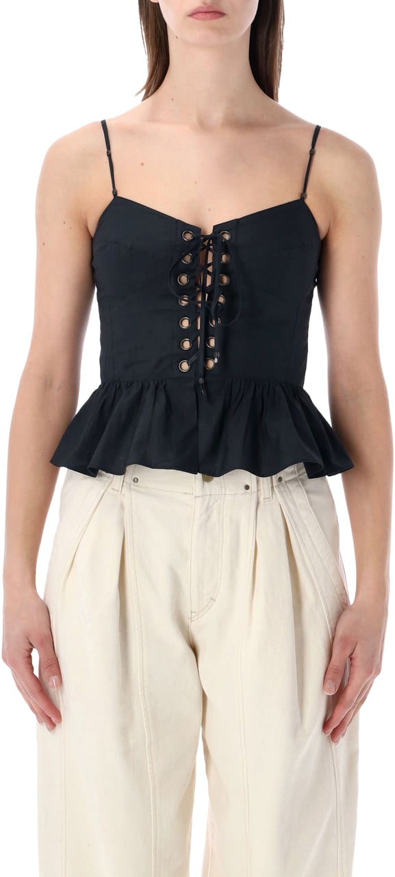 Isabel Marant Marant Étoile Dolma peplum top Zwart