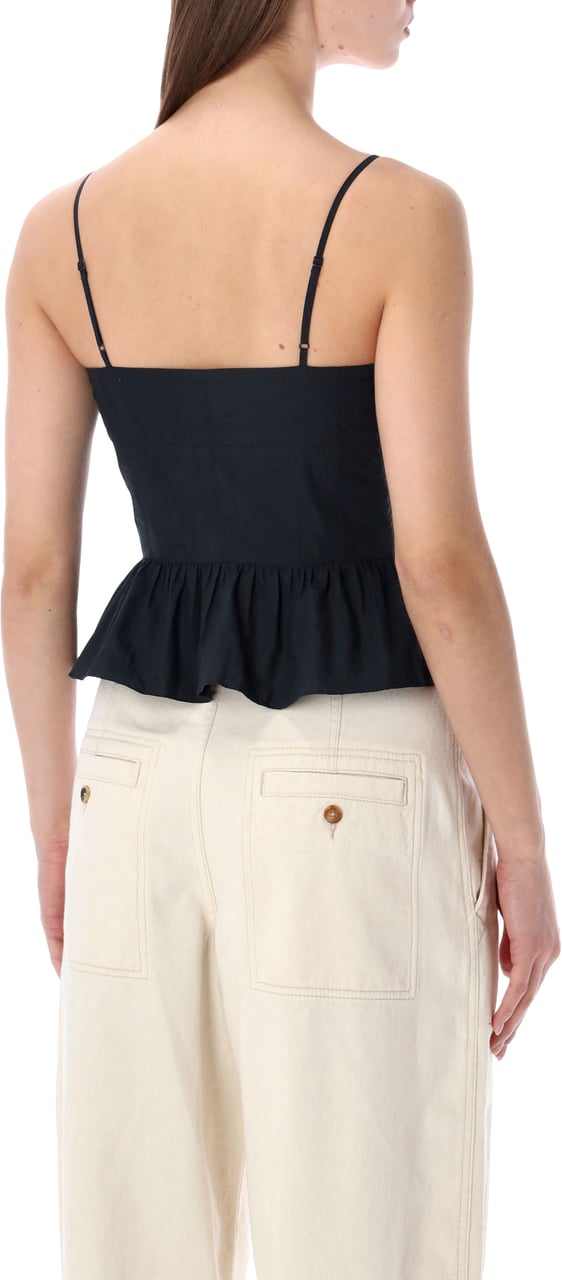 Isabel Marant Marant Étoile Dolma peplum top Zwart