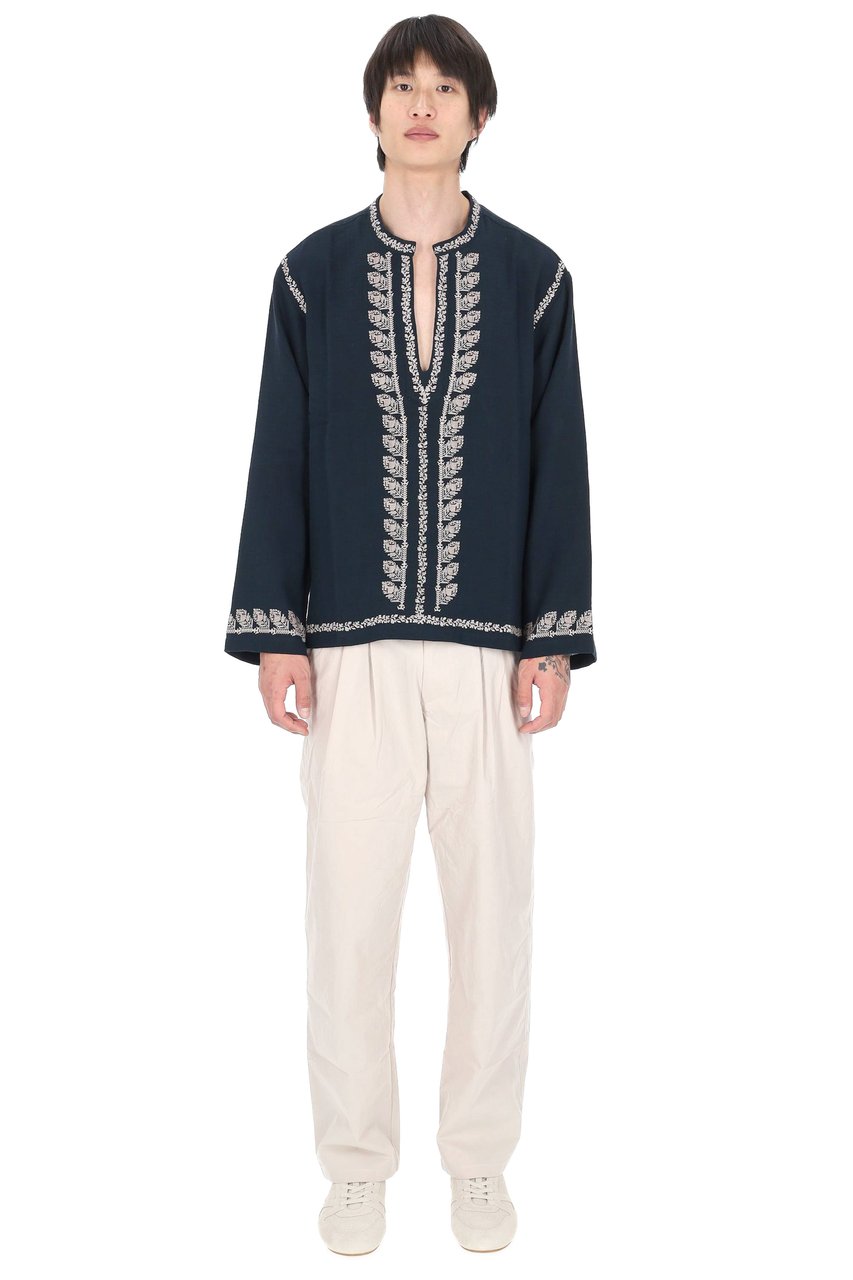 Isabel Marant Cizalie Embroidered Cotton Gauze Bohemian Blouse Zwart