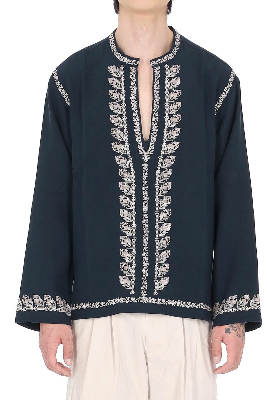 Isabel Marant Cizalie Embroidered Cotton Gauze Bohemian Blouse Zwart