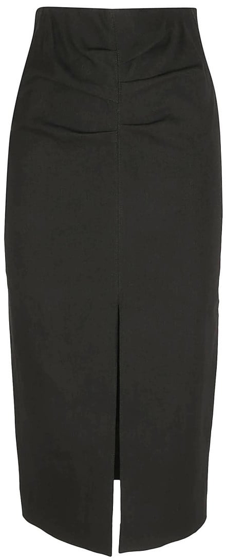 Isabel Marant Fitted Black Skirt Zwart