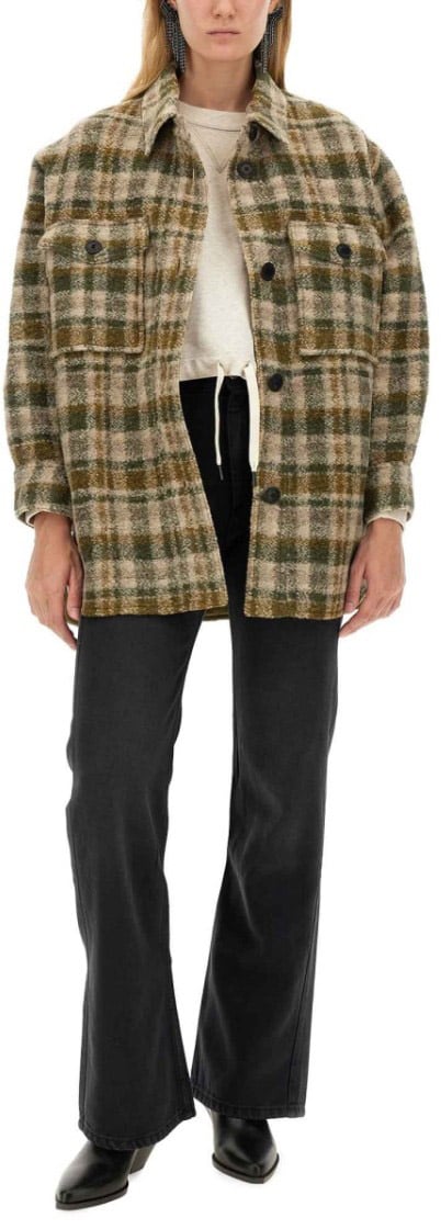 Isabel Marant "Harveli" Shirt Jacket Neutraal