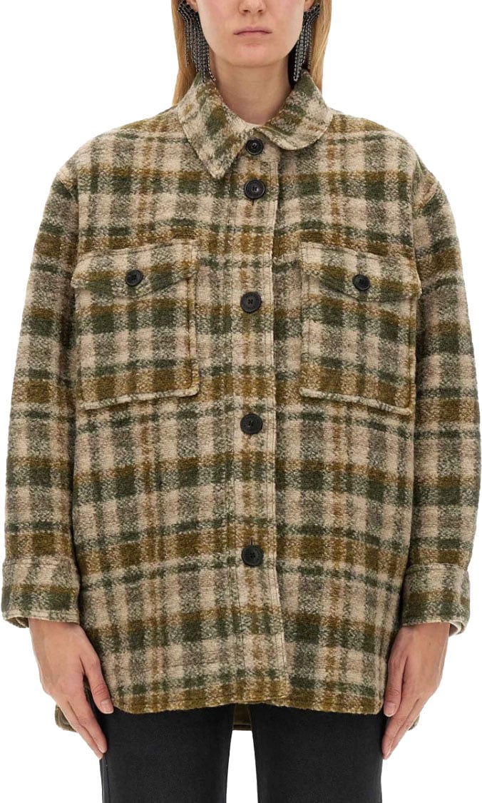 Isabel Marant "Harveli" Shirt Jacket Neutraal