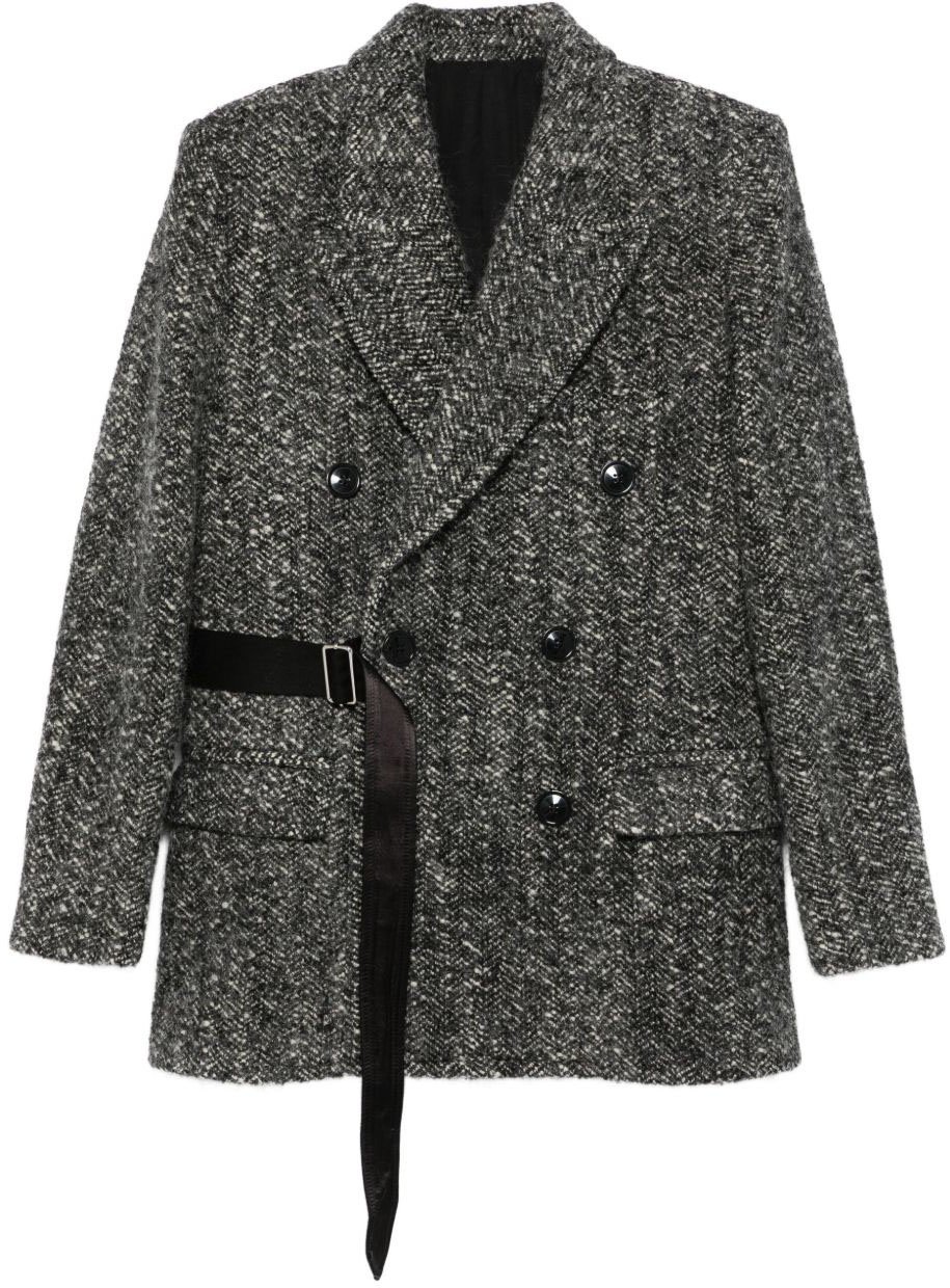 Isabel Marant Coats Black Zwart