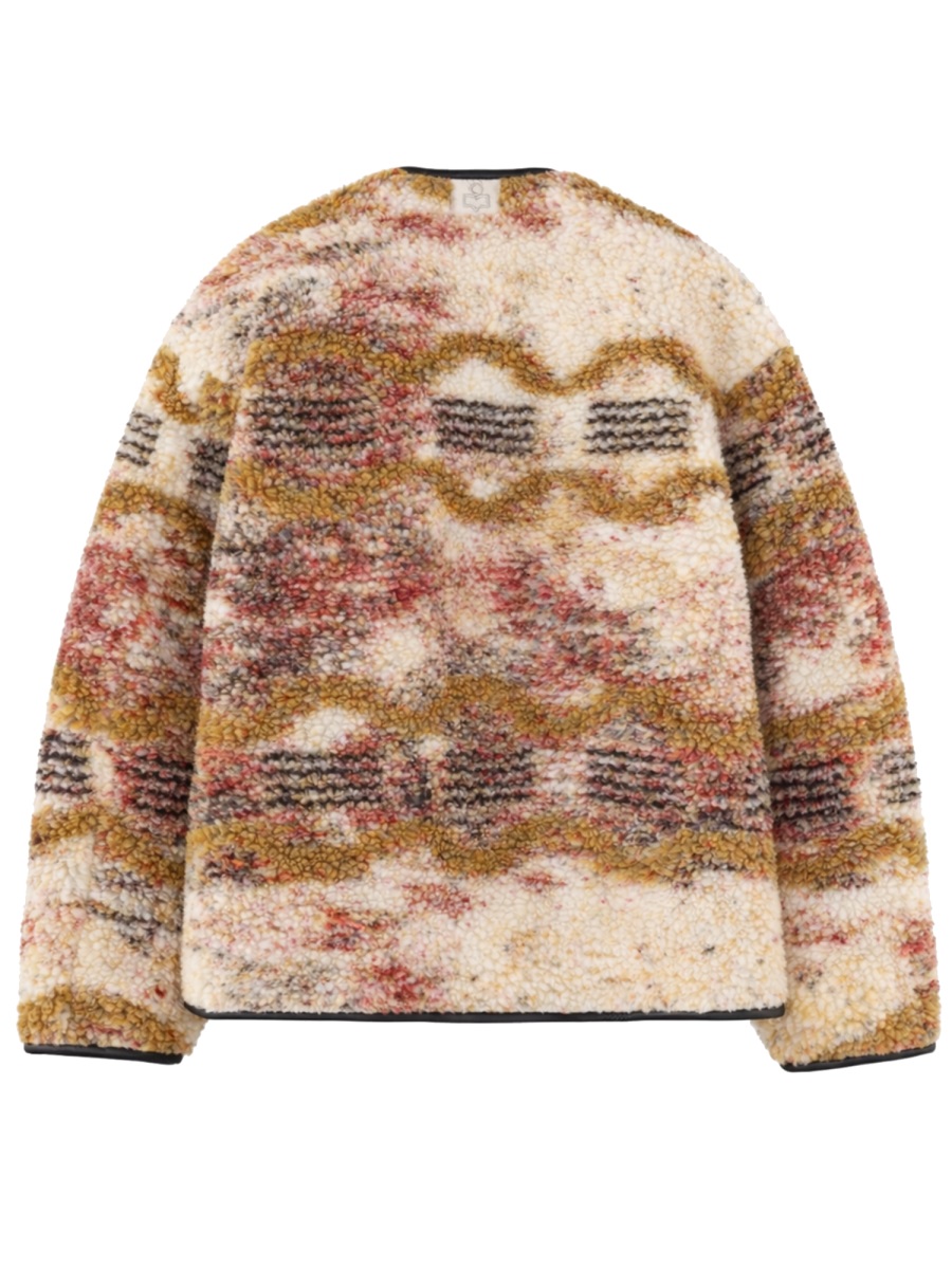 Isabel Marant Multicolor Boucle Abstract Pattern Jacket Neutraal