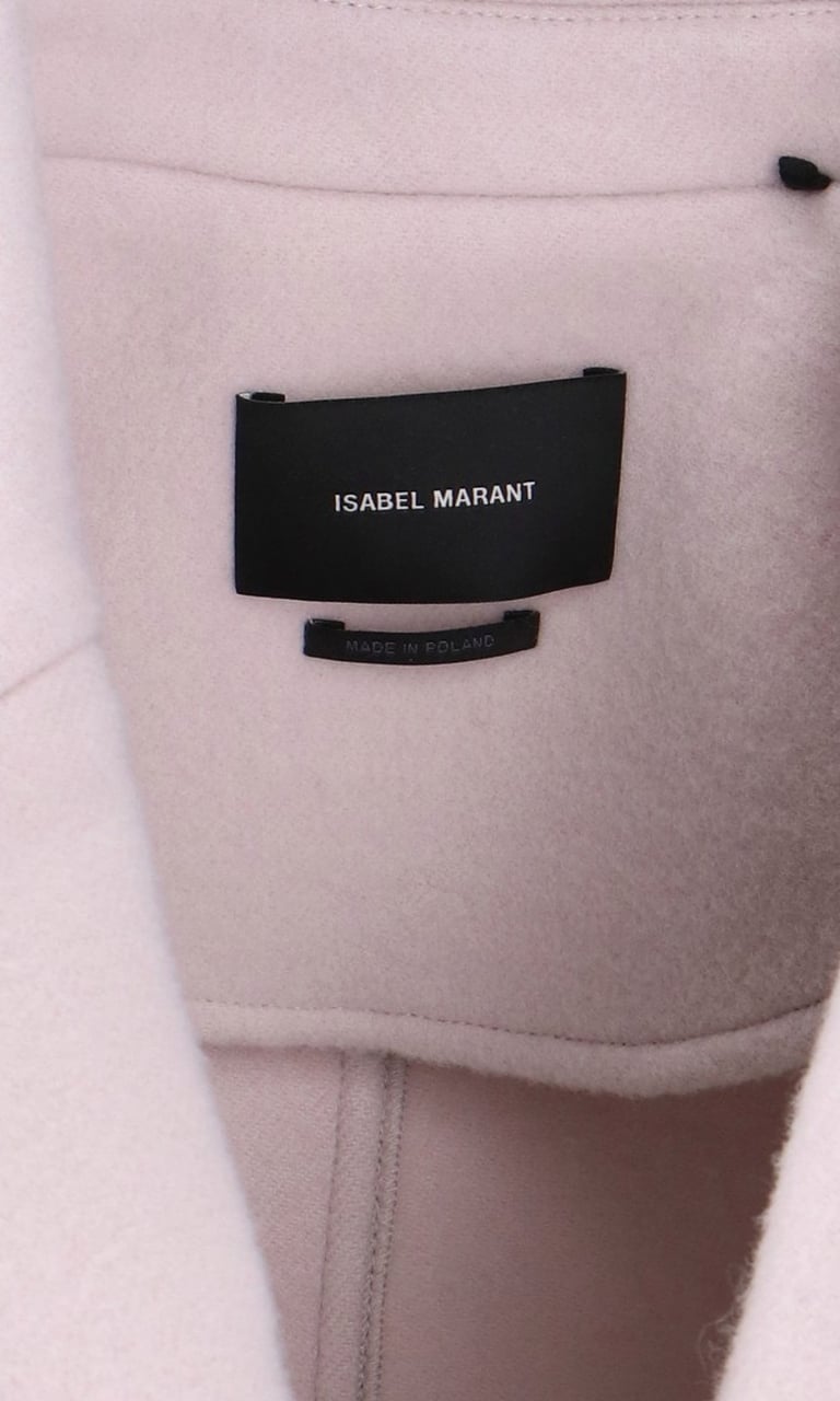 Isabel Marant Boxy Pink Jacket With Double-Breasted Front Roze