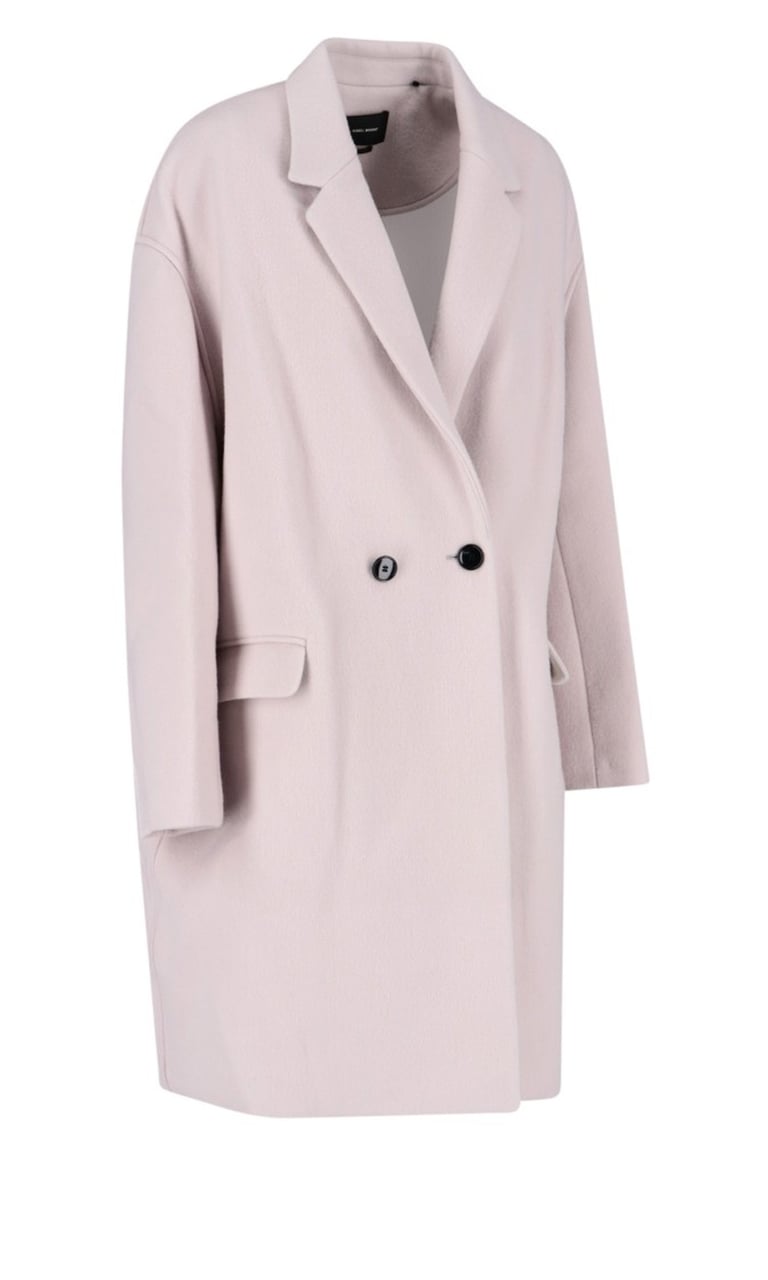 Isabel Marant Boxy Pink Jacket With Double-Breasted Front Roze
