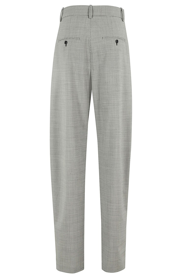 Isabel Marant Sopiavea High-Waisted Wide-Leg Pants With Pleat Detailing Neutraal