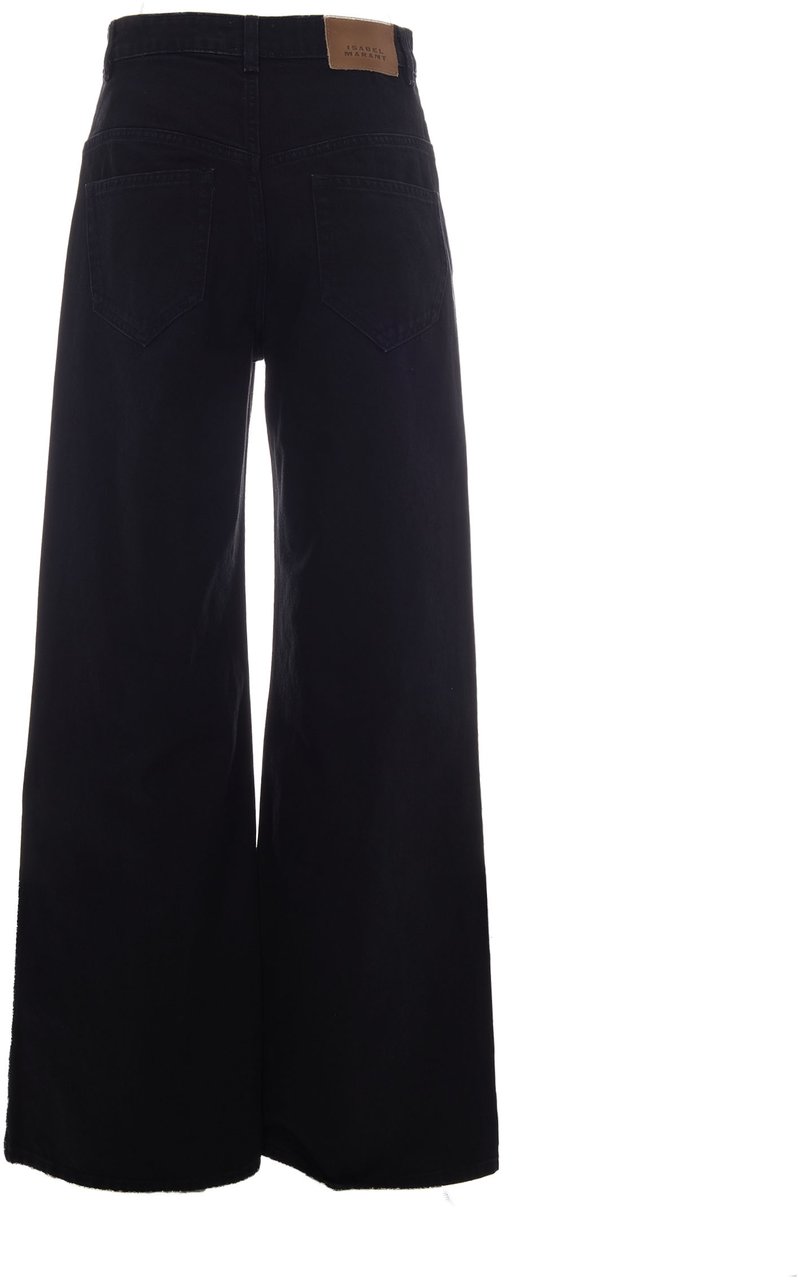 Isabel Marant Trousers Faded Black Donkergrijs