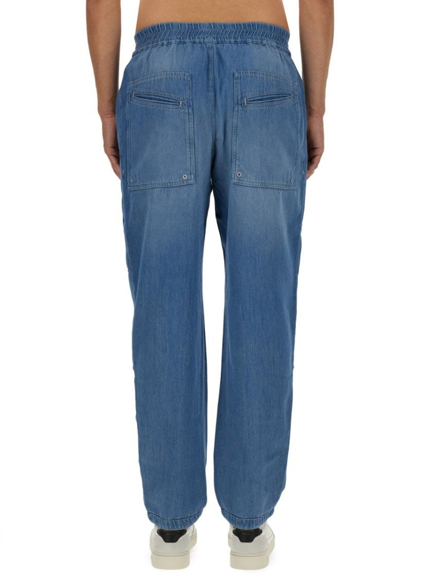 Isabel Marant Blue Cotton Pants Blauw