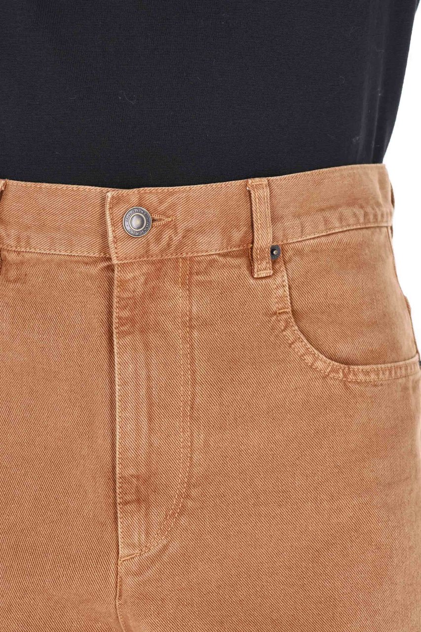 Isabel Marant Jameson Overfit Twill 5-Pocket Trousers Bruin