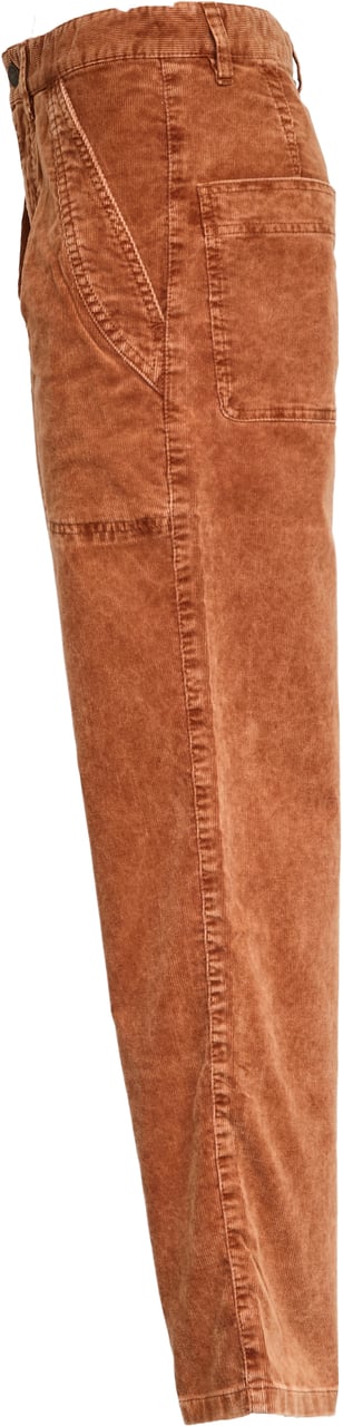 Isabel Marant Pantaloni Onyta In Velluto A Coste Lavato Rood