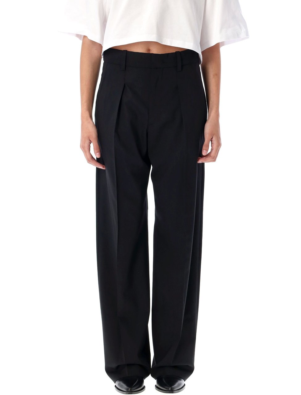 Isabel Marant Lisetta Tailored High Waisted Pants Zwart
