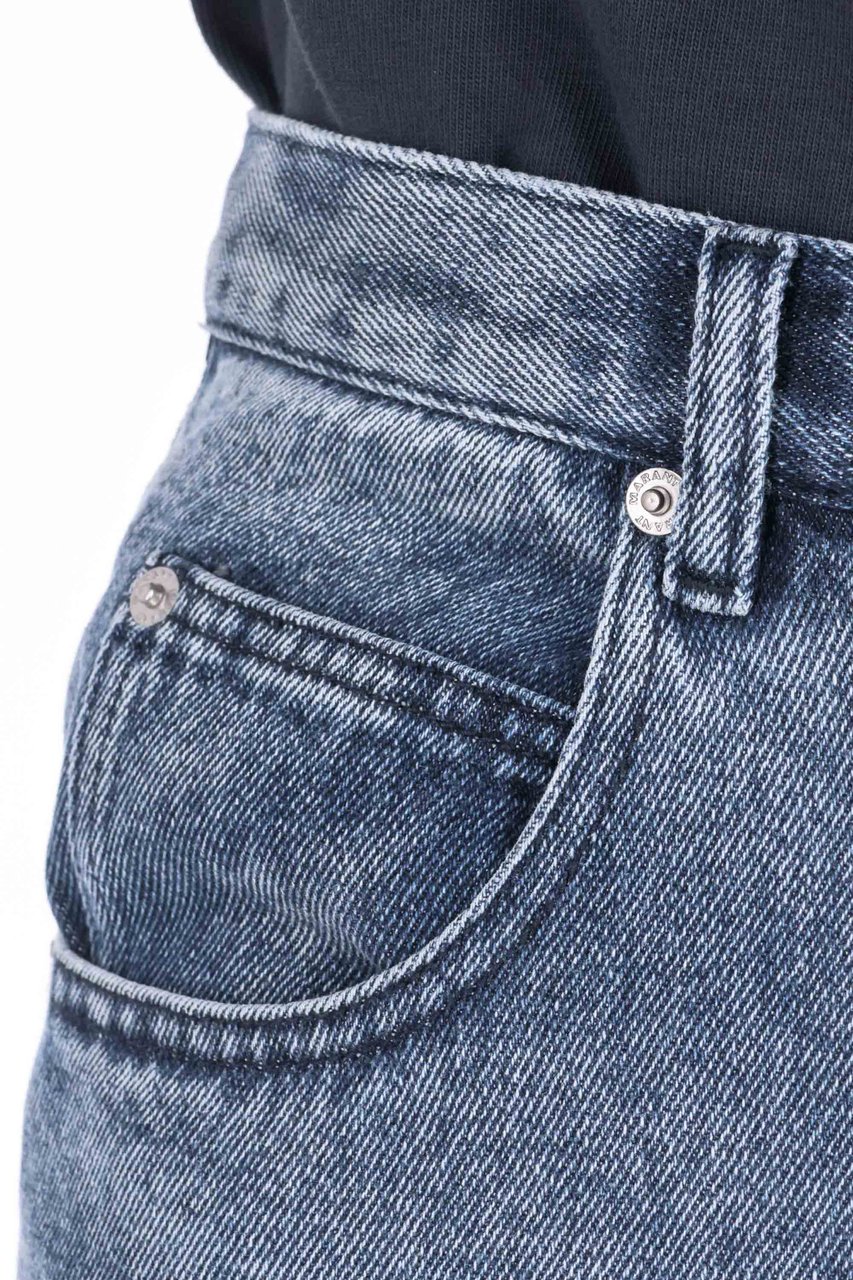 Isabel Marant Jenter Lyocell and Cotton Jeans Grijs