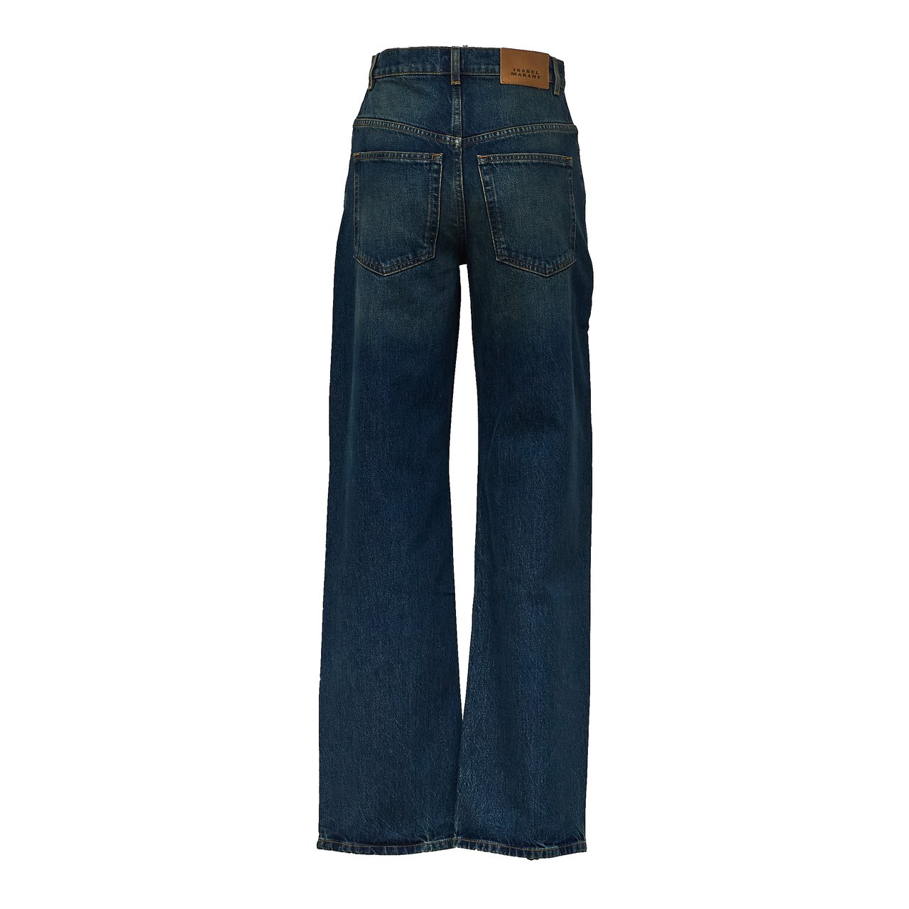 Isabel Marant Dromie Denim Pants with Straight Cut and Classic 5-Pocket Design Blauw
