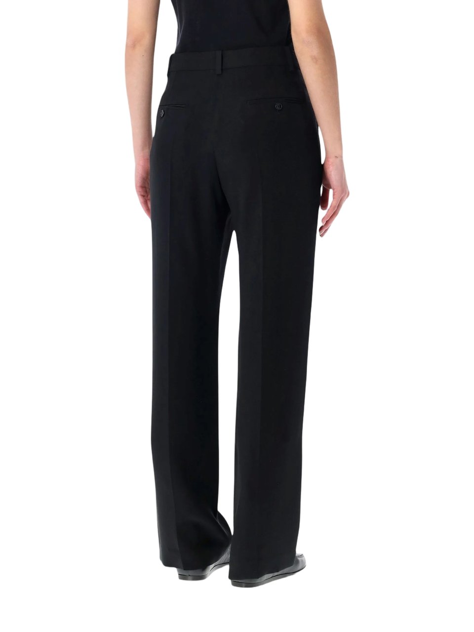 Isabel Marant Black Noanda Tailored Straight-leg Pants Zwart