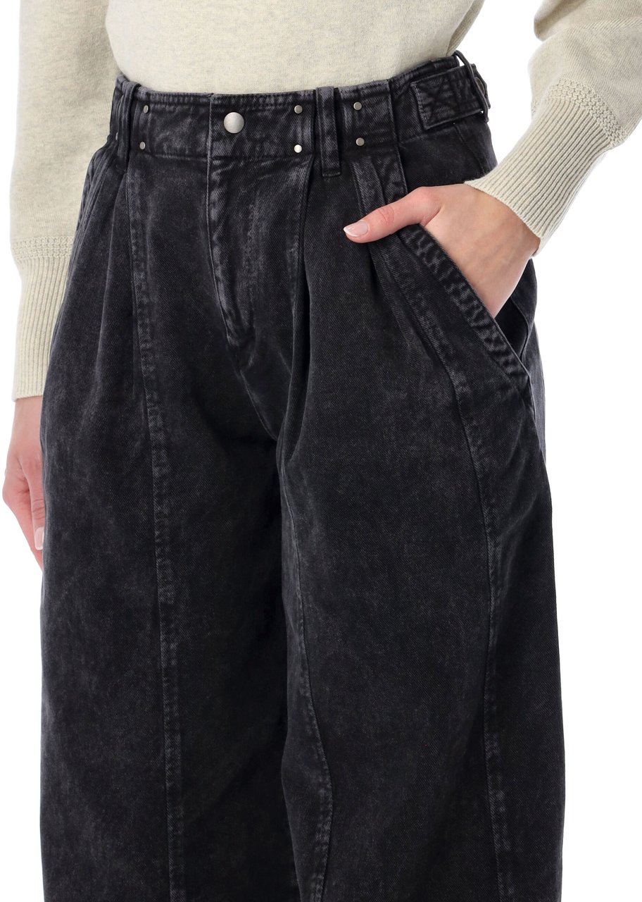Isabel Marant Isabel Marant Ireme workwear denim trousers Zwart