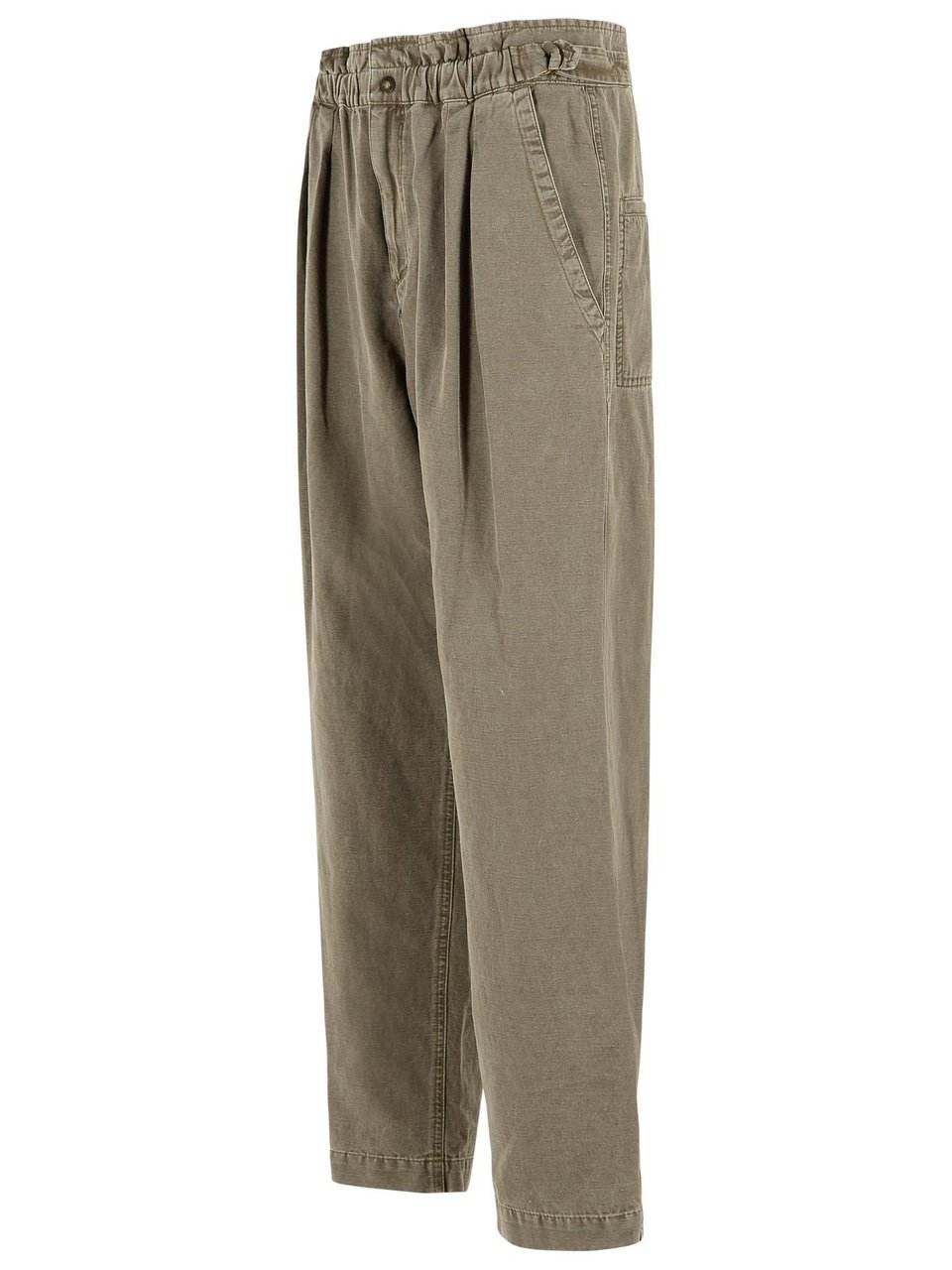 Isabel Marant 'Neriah' Brown Cotton And Linen Pants Bruin