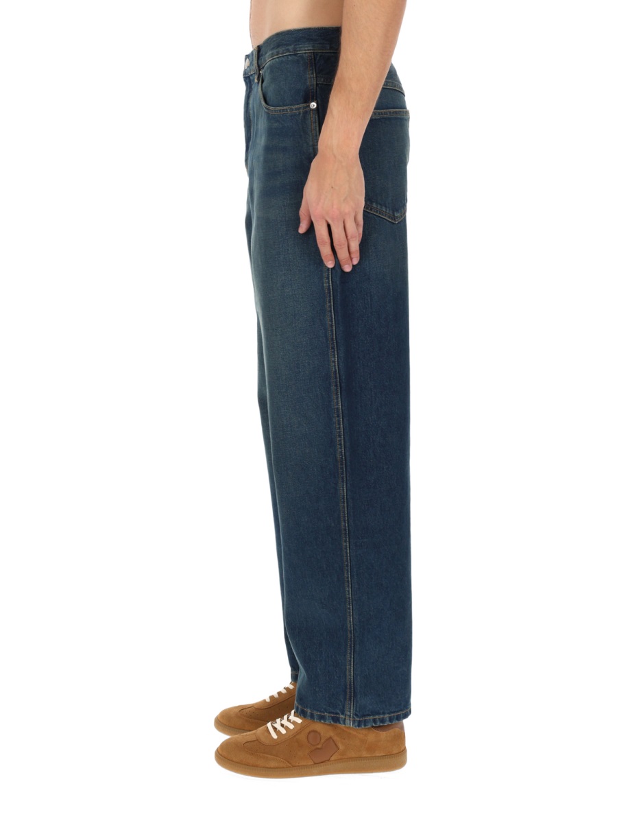 Isabel Marant Jorjey Denim Wide-Leg Jeans Grijs
