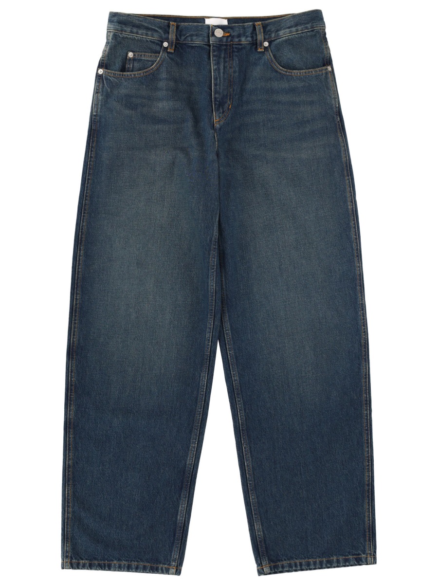 Isabel Marant Jorjey Denim Wide-Leg Jeans Grijs