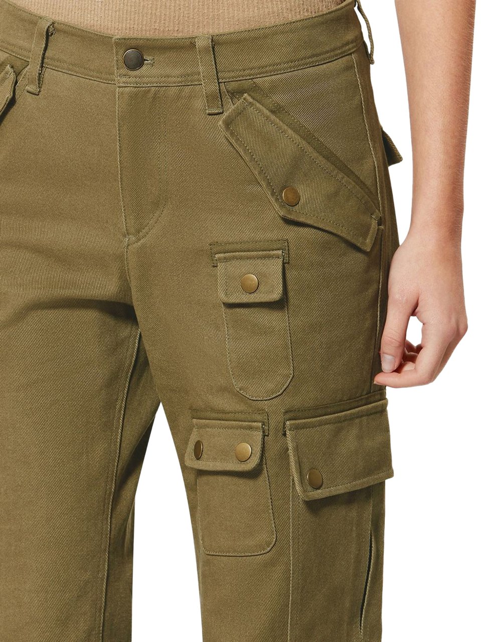 Isabel Marant Trousers Kaki Bruin