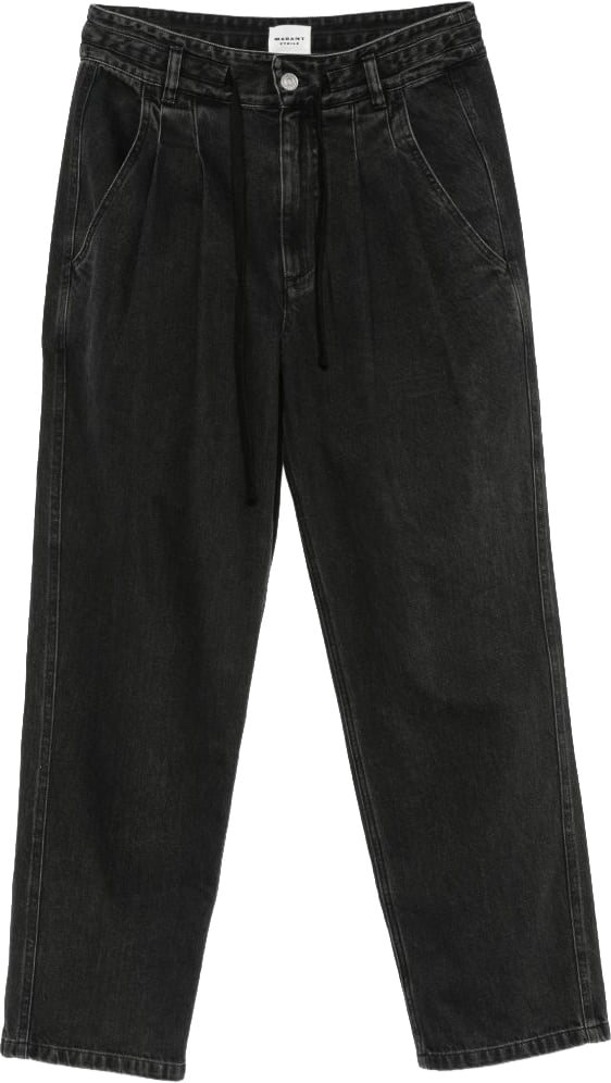 Isabel Marant Trousers Black Donkergrijs