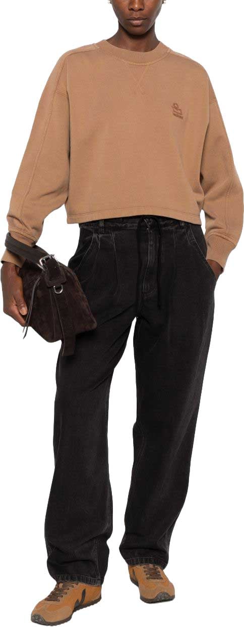 Isabel Marant Trousers Black Donkergrijs