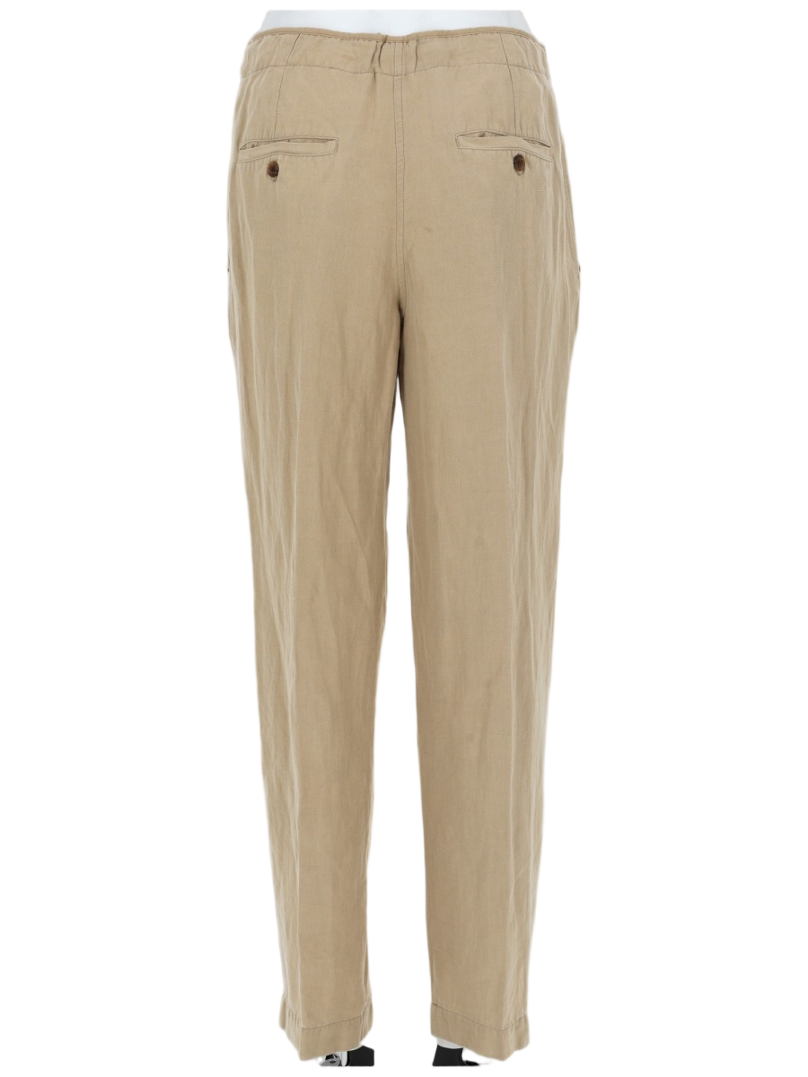 Isabel Marant Sharony Tapered Leg Cuffed Hem Trousers Pants Neutraal