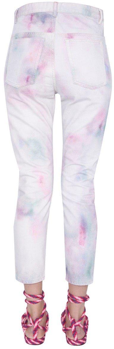 Isabel Marant "Wool" Printed Jeans Wit
