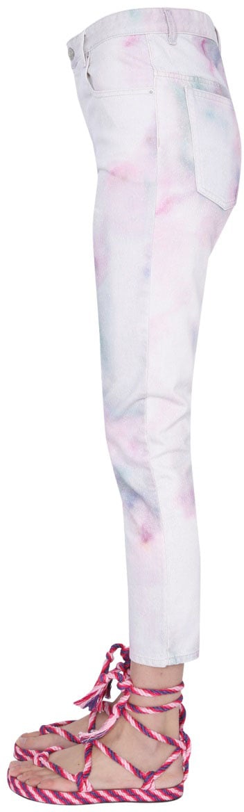 Isabel Marant "Wool" Printed Jeans Wit