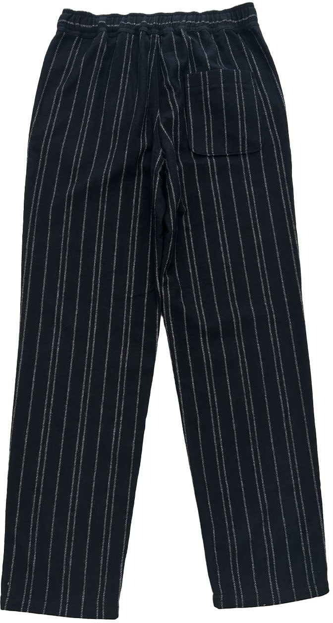 Isabel Marant pantalon en laine rayee Zwart