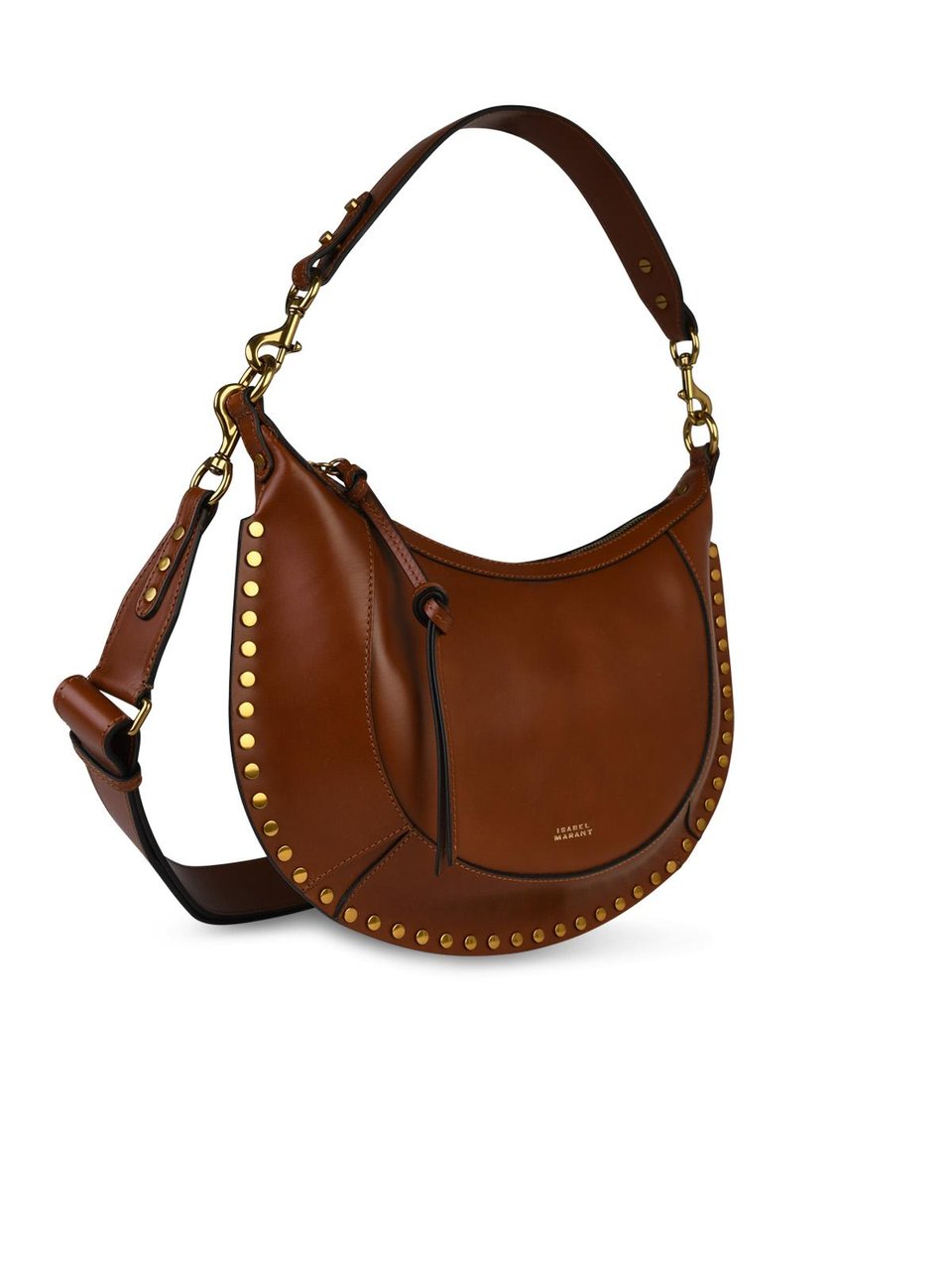 Isabel Marant Naoko' Brown Leather Crossbody Bag Oranje