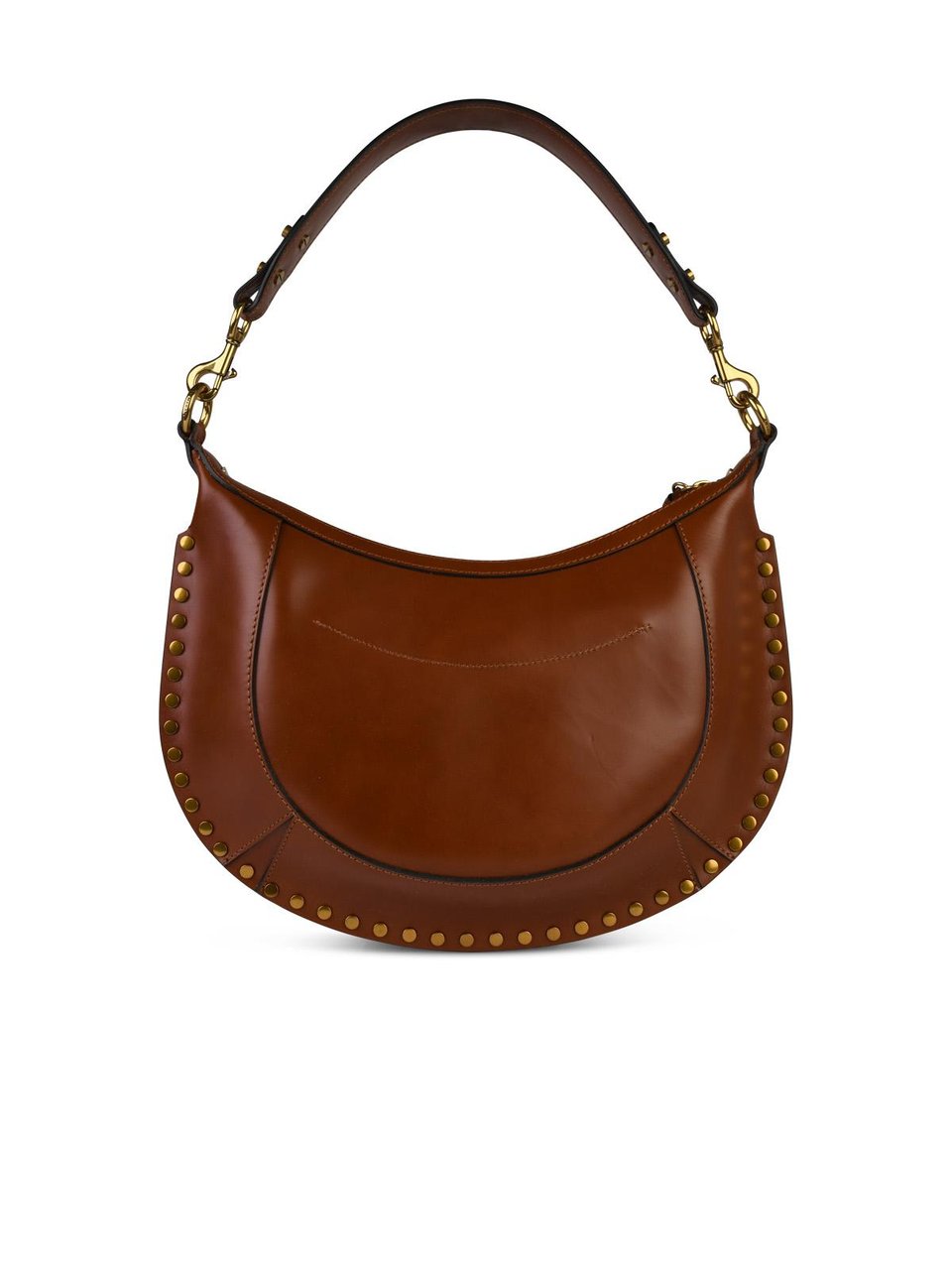 Isabel Marant Naoko' Brown Leather Crossbody Bag Oranje