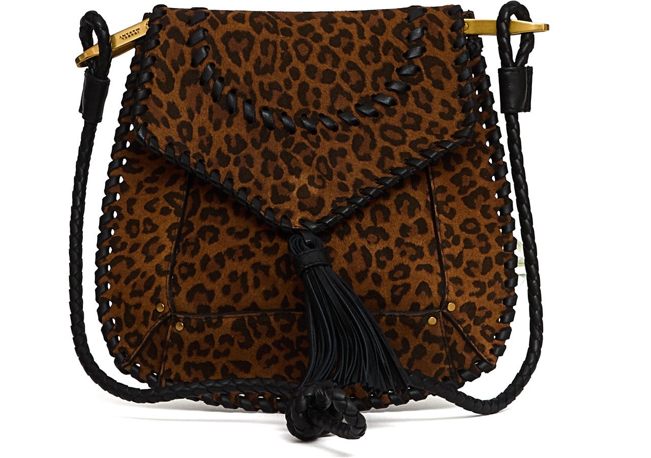 Isabel Marant Borsa A Tracolla Anahi In Pelle Leopardata Dierenprint